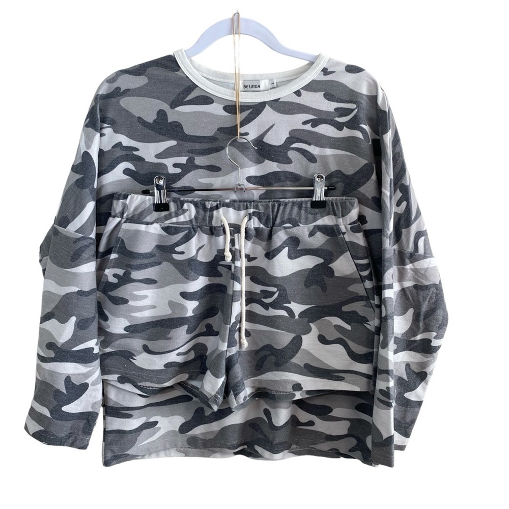 Belinda - Camo Sweatshirts and shorts set - Size L
